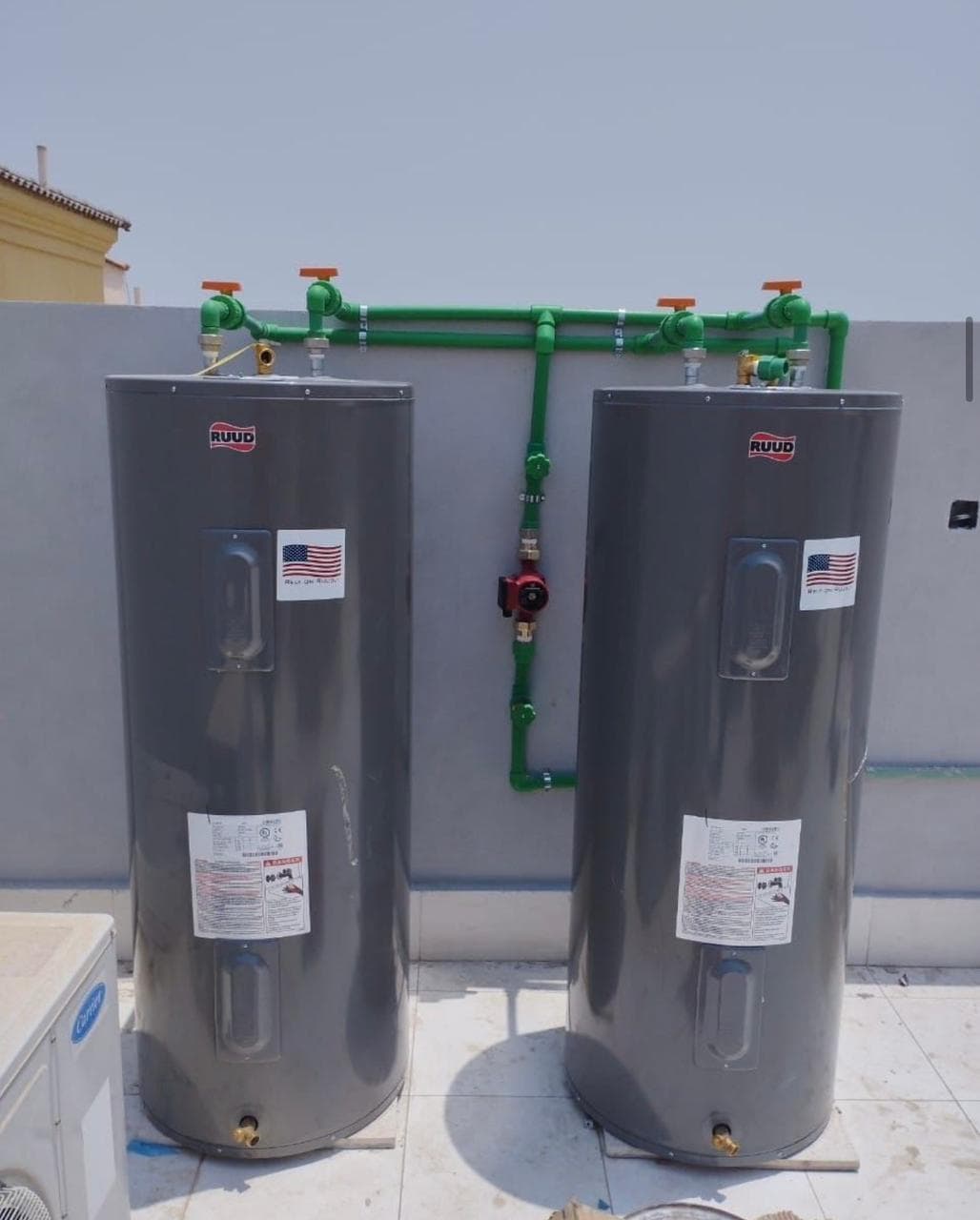 استبدال وتركيب سخان الماء المركزي